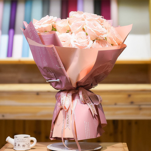 Lizhiran two-color waterproof Hanfei paper flower shop flower packaging Ouya paper floral material manufacturer wholesale