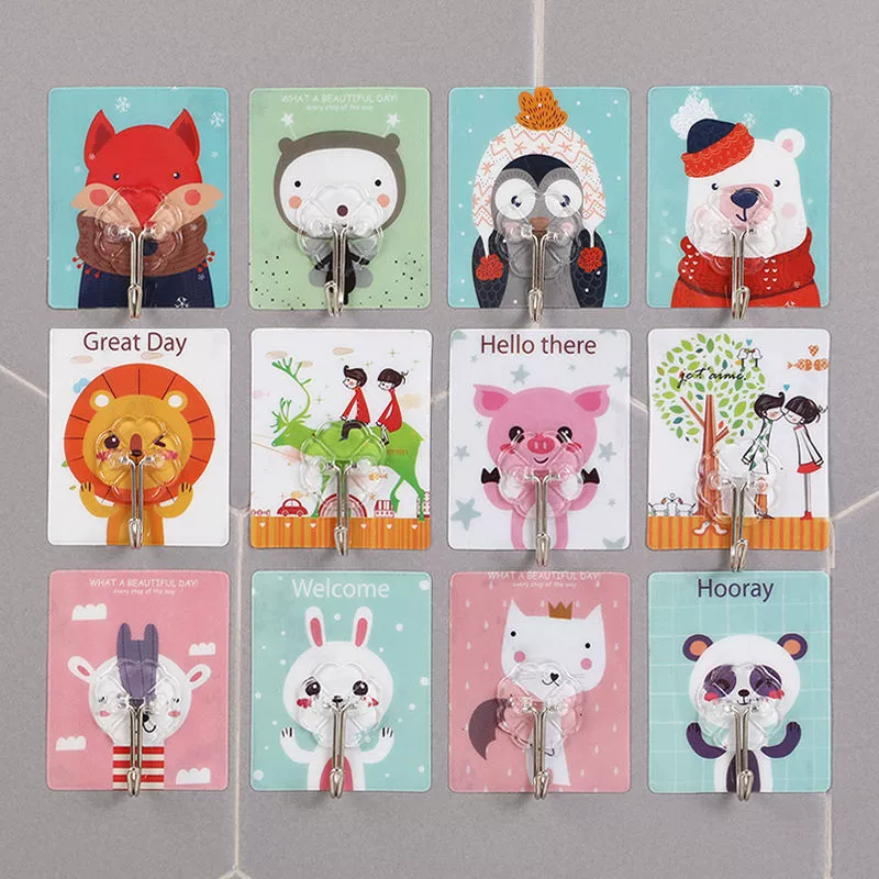 Матовый Серебряный клейкий крючок Прочный крючок Матовый Золотой клейкий крючок Наклейка на крючок для кухни и ванной комнаты Прозрачный крючок без перфорации