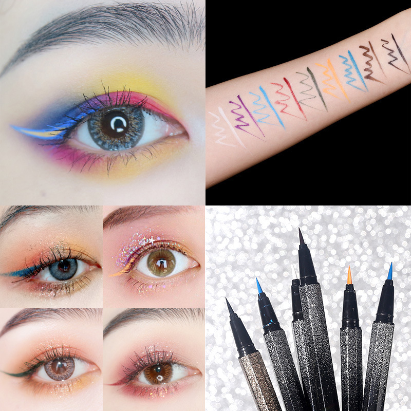 Makeup xixi Net red starry sky galaxy eyeliner pen water smooth makeup students anti-sweat not dizzy eyeliner