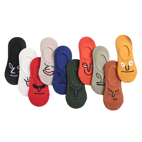 Women's Japanese invisible boat socks cotton solid color expression shallow short socks women's low-cut socks summer thin