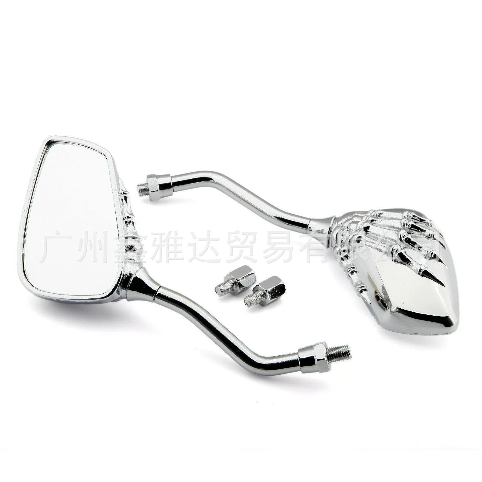 Motorcycle modification rear -view mirror electric vehicle reversing mirror skull back visual mirror ghost hand ghost claws reversing mirror