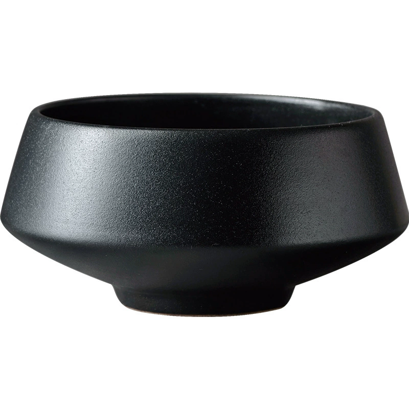 美光烧 Creative matte black ceramic tableware, set, dinner plate