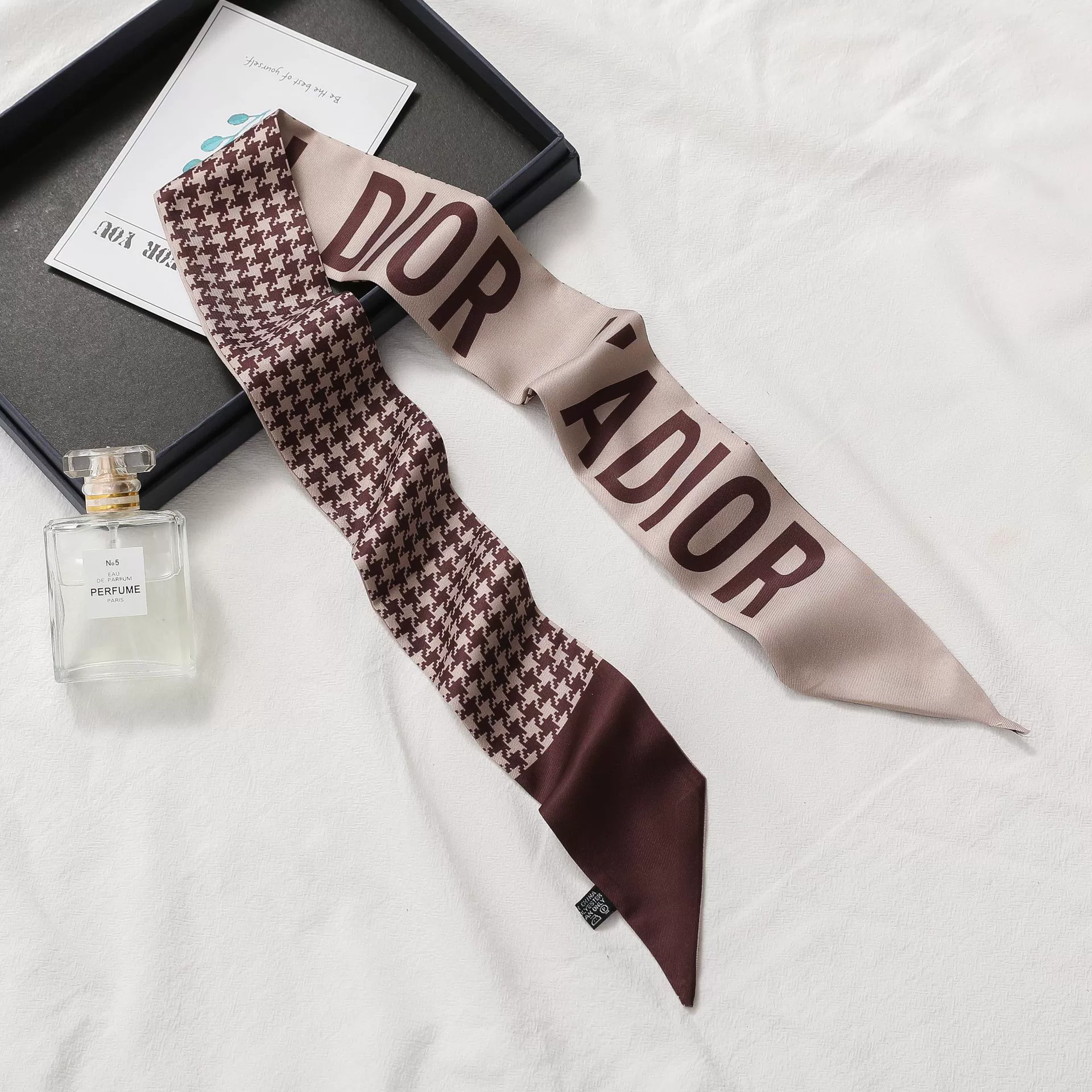 Silk Scarf Hairband (Suhang) long streamer 89×3.8 cm, lightweight gift box option