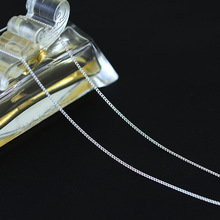 物色 925純銀飾品廠家批發43cm百搭車花側身鏈單鏈項鏈細女款