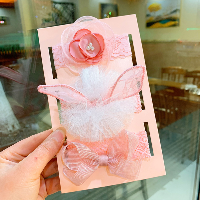 43#Pink rabbit ears combination