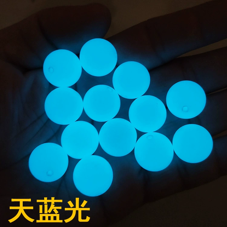 Round Glow Beads, Luminous Stone Spheres, Drilled 6–20 mm for DIY Bracelets