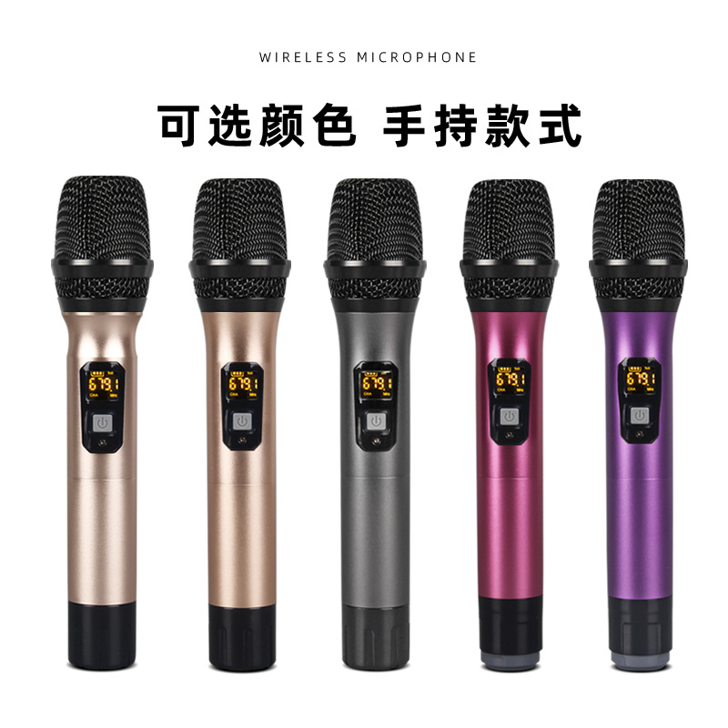 Micrófono inalámbrico U-segmento etapa rendimiento tarjeta de sonido amplificador audio Bluetooth altavoz anillo móvil karaoke universal micrófono universal