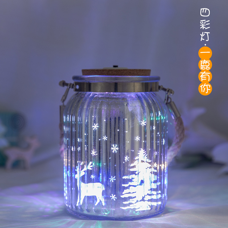 Botella deseando luminoso DIY estrella botella origami grúa de papel botella de vidrio suerte luminoso cielo estrellado botella regalo de graduación