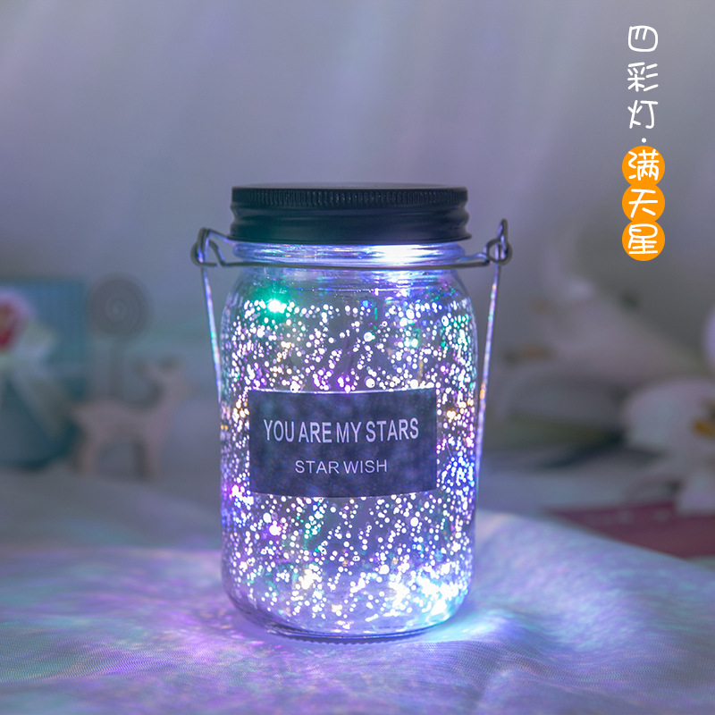 Botella deseando luminoso DIY estrella botella origami grúa de papel botella de vidrio suerte luminoso cielo estrellado botella regalo de graduación