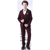 Summer clothing, flower boy costume, classic suit, children's set, dress, 3 piece set, British style