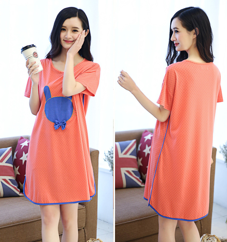 Pijamas de algodón modal estilo coreano de verano para mujer talla grande Princesa camisón pijamas de verano para mujer ropa de hogar para mujer