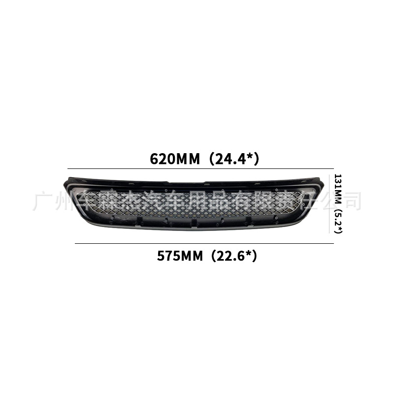 Piezas de Automóvil ABS Negras al por Mayor, Aptas para Honda Civic 1996-1998, Rejilla de Modificación de Automóviles
