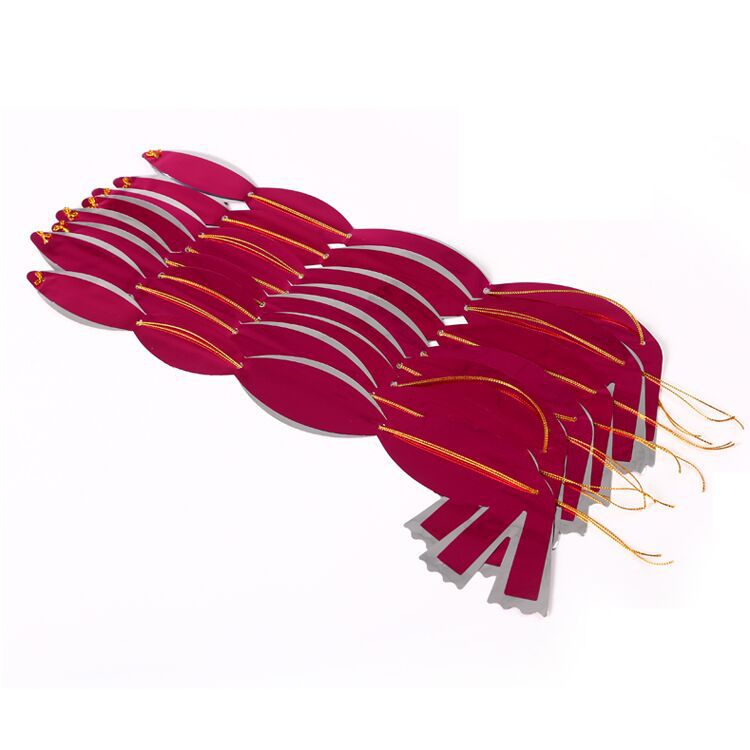 Navidad cinta decorativa oro y plata color fábrica al por mayor Película de aluminio para mascotas cuerda hecha a mano tirar flor regalo embalaje cinta