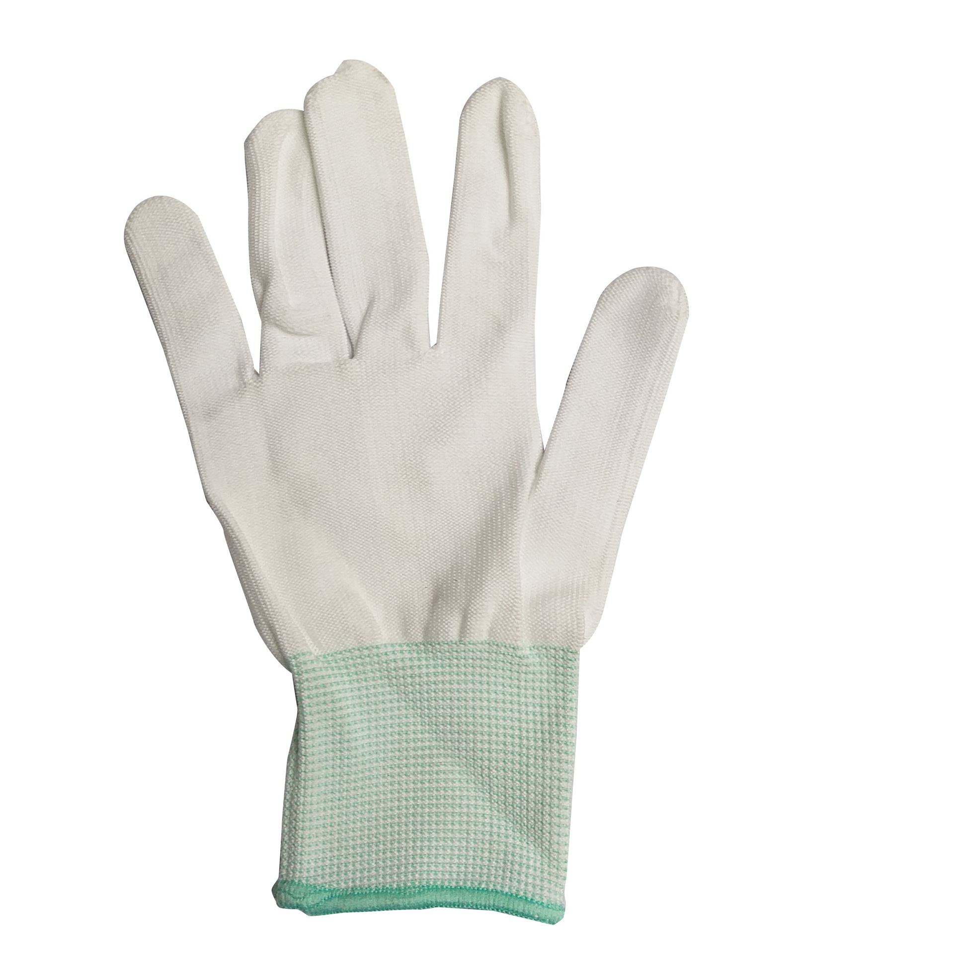 白尼龙手套质检透气白弹力无尘作业手套厂家出售十三针尼龙手套芯