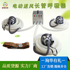 Overseas Wholesale OEM Industrial Oxygen Supply Mask Full Face Electric Air-Powered Long Tube Air Purge Mask