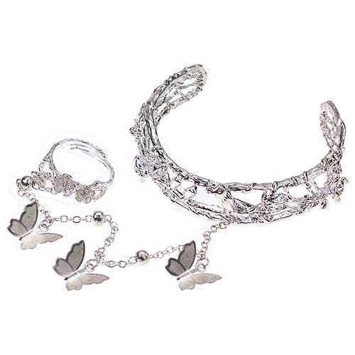 Ancient style bell ring Hanfu hand ornaments open bracelet bracelet Chinese style palace retro accessories 12.9GF068