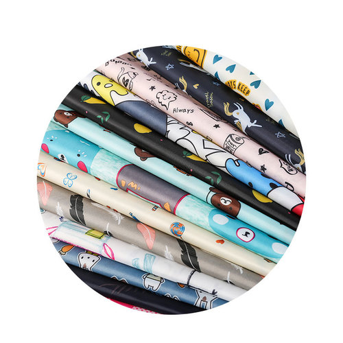 Thin eco-friendly machine-washable waterproof fabric TPU film rainproof fabric rain cover diaper changing pad shower curtain apron material