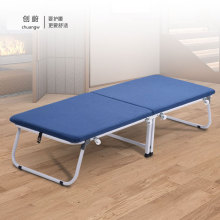 厂家直供折叠床办公室午休加固单人木板床二折陪护床家用午睡木床