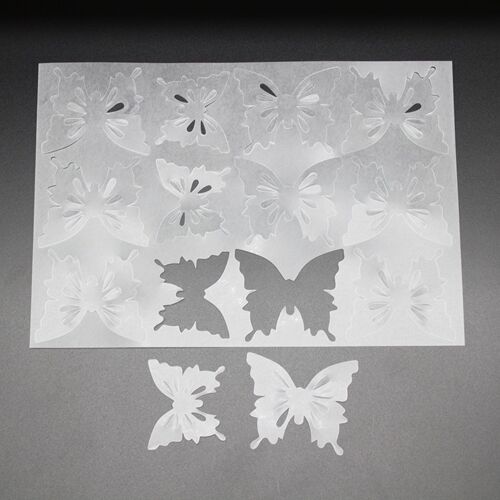 Shrinks three-dimensional cut-free heat shrinkable sheet pre-sliced ​​butterfly brooch combination pendant handmade DIY cutting pieces