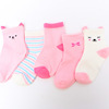 Children's autumn thin breathable cartoon socks suitable for men and women girl's for new born, wholesale, mid-length, Korean style