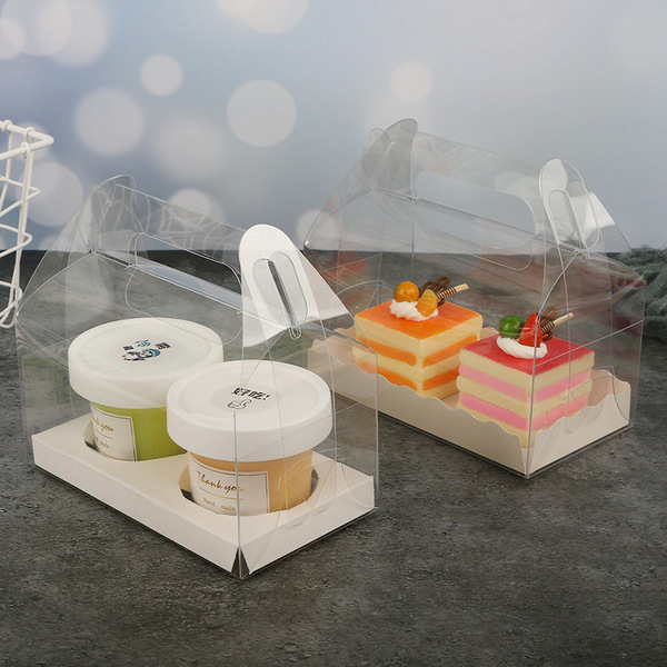 Plastic transparent handheld box