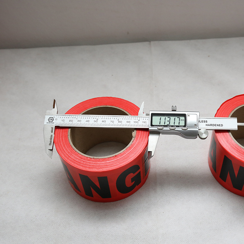 Source custom warning tape new PE material English CAUTION DANGER word protective cordon wholesale