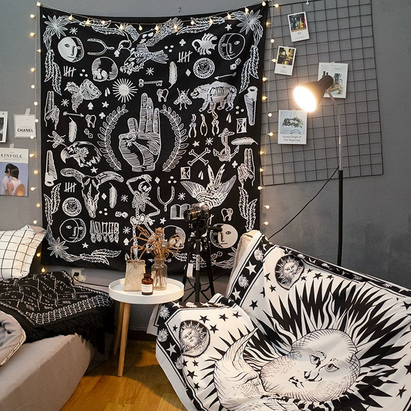 Tapestry (Zhiyu) 3D Digital Print Polyester, multiple patterns, sizes 1×0.7–3×1.5 m
