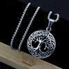 Double-sided necklace, fashionable pendant for beloved suitable for men and women, European style