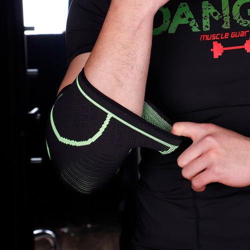 Sports elbow compression sleeve, knitted elbow protector, nylon elbow guard for outdoor cycling sports accessories