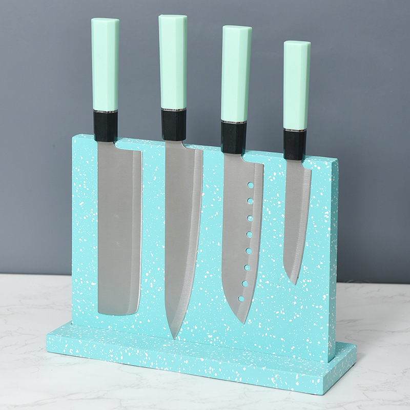 Soporte de cuchillo de cocina magnético de doble cara de bambú estante de almacenamiento de cuchillo doméstico multifuncional soporte de exhibición de cuchillo magnético