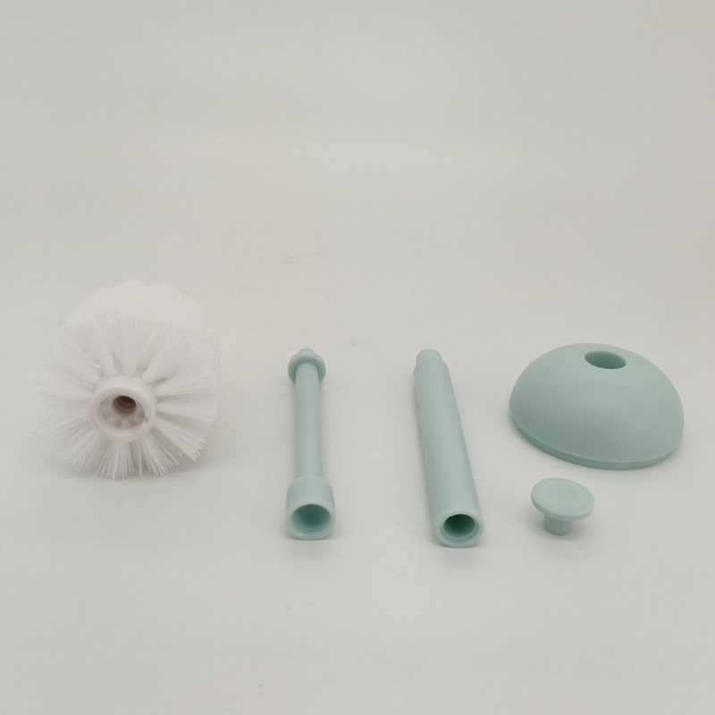 Creative BOSS cepillo de limpieza de plástico con base de mango largo cepillo de inodoro a prueba de salpicaduras cepillo de inodoro