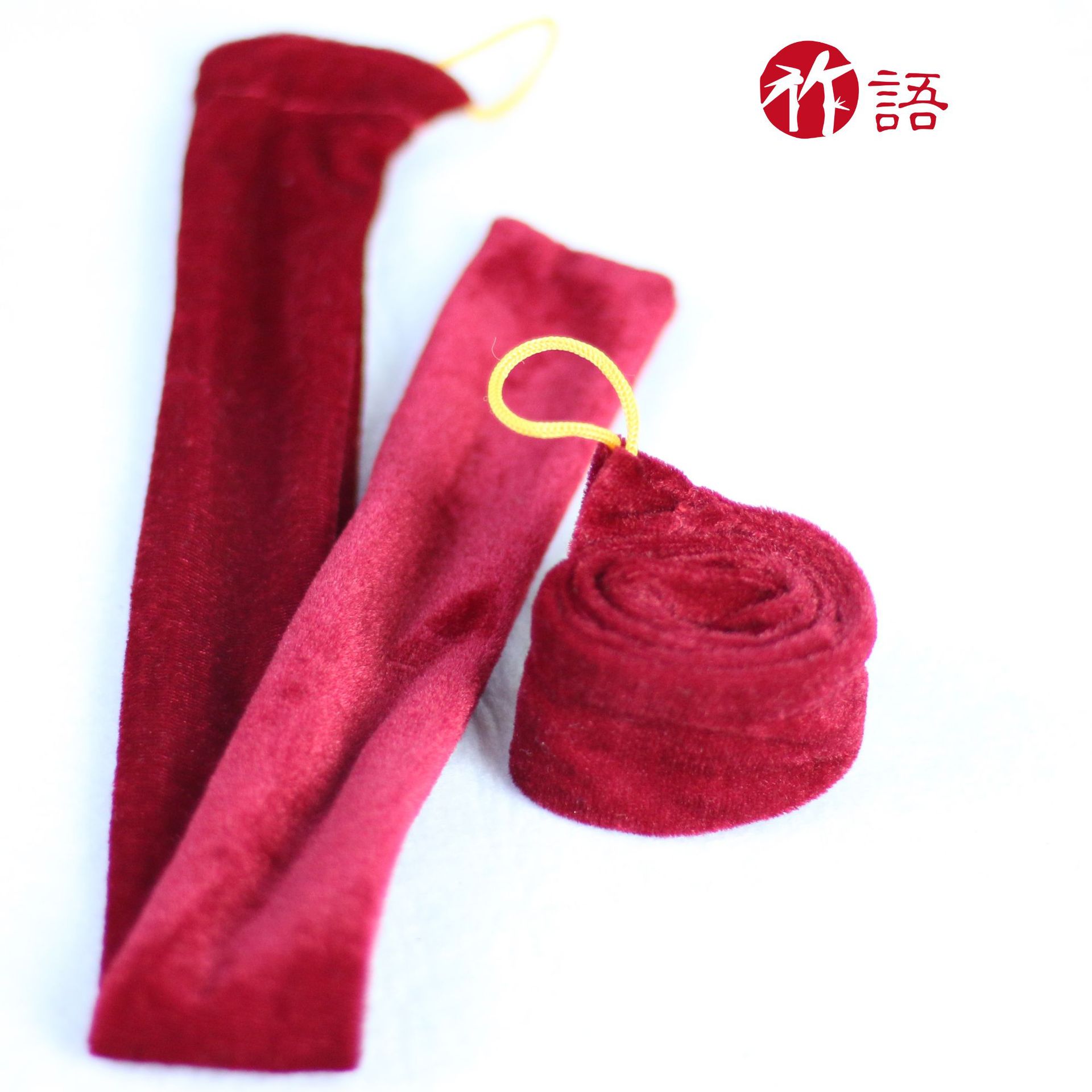 Venta al por mayor de terciopelo dorado flauta protección bolsa cubierta popular cordón bolsa bambú flauta agujero flauta conjunto de embalaje de regalo