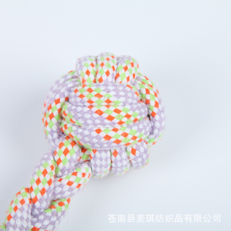 Fabricantes de juguetes para mascotas productos de comercio exterior aburridos juguetes de nudos de algodón trenzados al por mayor juguetes para perros