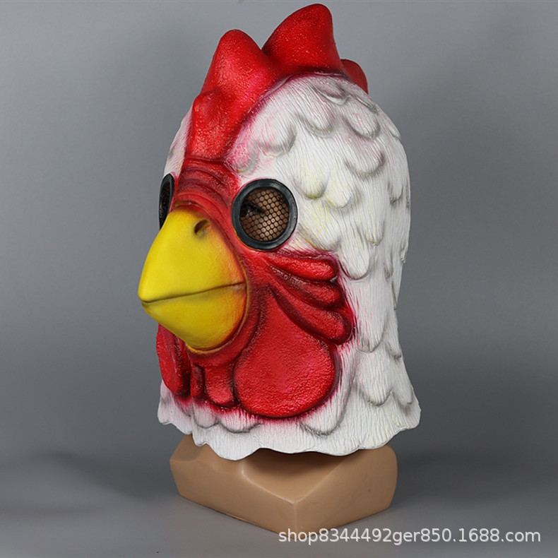 Turquía máscara de pájaro boca cabeza cubierta juego Fire line Miami pollo enojado pequeña máscara Halloween animal cabeza cubierta