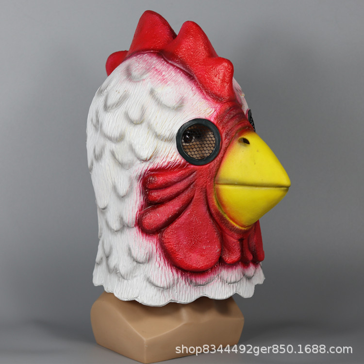 Turquía máscara de pájaro boca cabeza cubierta juego Fire line Miami pollo enojado pequeña máscara Halloween animal cabeza cubierta
