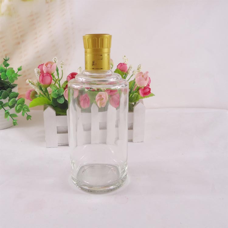 厂家直销玻璃酒瓶250ml保健酒瓶药酒瓶白酒玻璃瓶加工logo