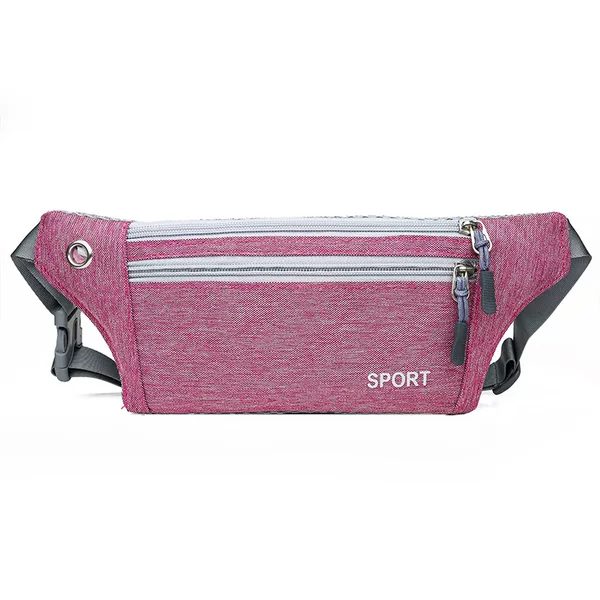 Multi-functional Running Cashier Denim Thin Breathable Waterproof Outdoor Sports Small Waist Bag for Men and Women