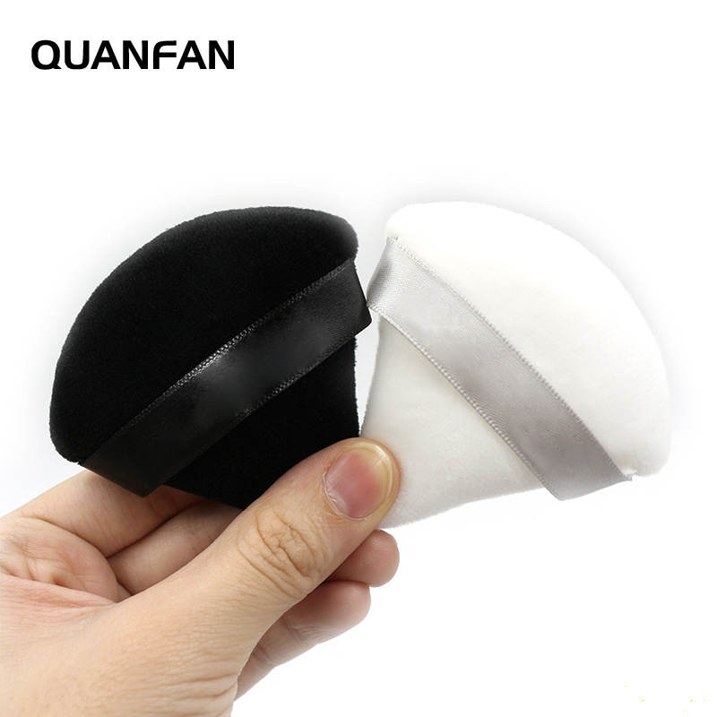 Triángulo seco puff fibra de comercio exterior de cristal de algodón delicado maquillaje belleza maquillaje herramientas puff transfronteriza caliente