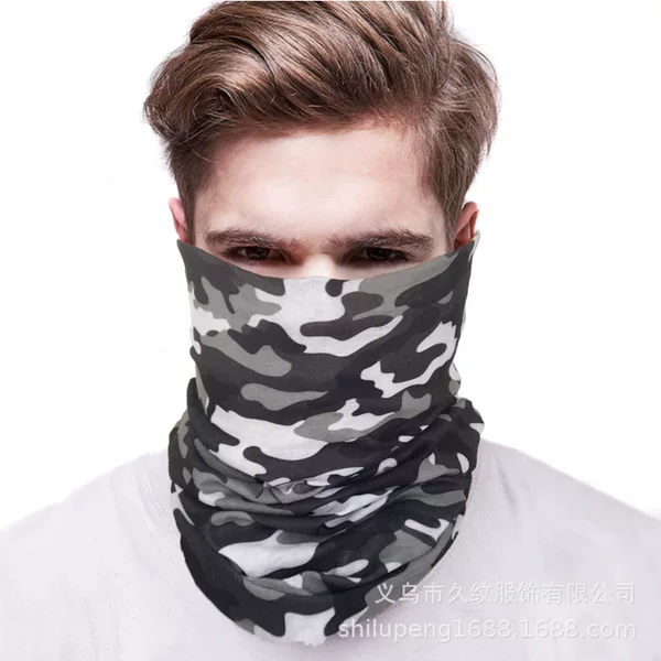 Windproof and Thermal Mask, Warm Camouflage Neck Gaiter, Scarf, Multifunctional Seamless Headscarf, Versatile Hat