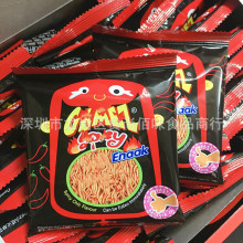 印度尼西亚进口Gemez小鸡火辣即食干脆面干吃面零食14g 30包一盒