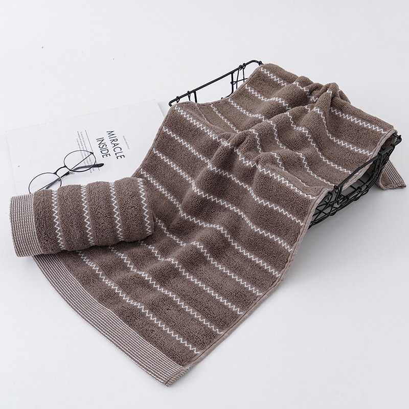 워터 패턴 면타올 [커피색]