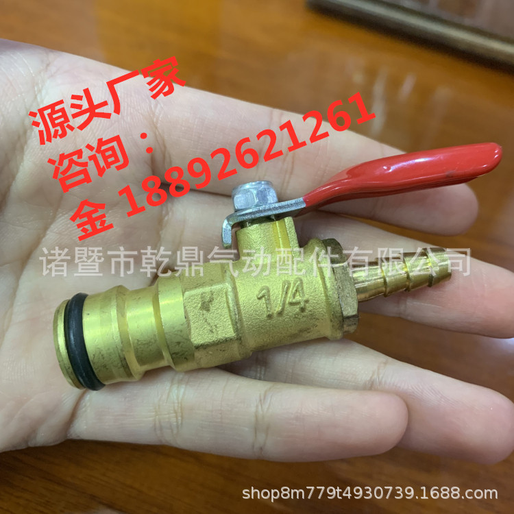 通水水管快速接头连接开关 洗车水管快接 快接奶嘴异型铜阀门