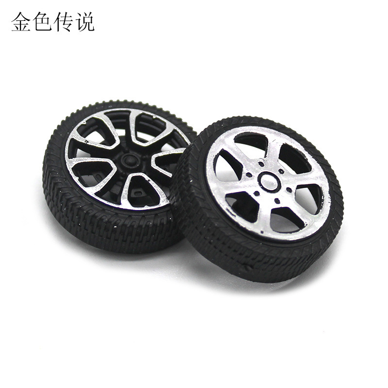 30*9*1.9mm Plastic Car Wheel DIY Model Toy Teaching Aids Accessories Wheel Wheel Handmade Materials