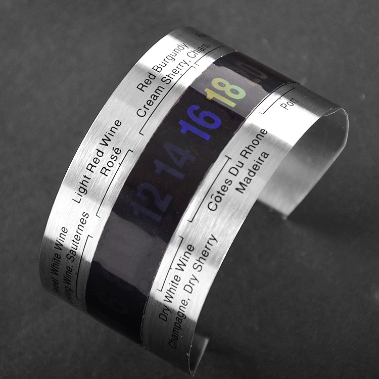 Bebo из нержавеющей стали термометр для красного вина 430 жидкий кристалл чувствительный к температуре меняющий цвет термометр для Вина Бумажный термометр для красного вина