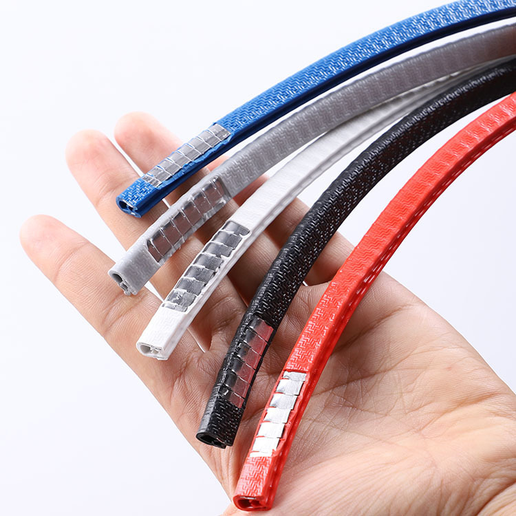 Car Door Anti-Collision Strip U-Shaped Decorative Strip Anti-Scratch Anti-Scuff Car Body Edge Protection Sealing Strip Rubber Strip