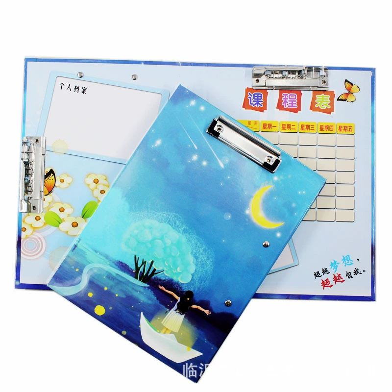 Картонная папка с тремя зажимами A4, утолщенная папка для файлов, бумажная папка, модная Обложка с рисунком