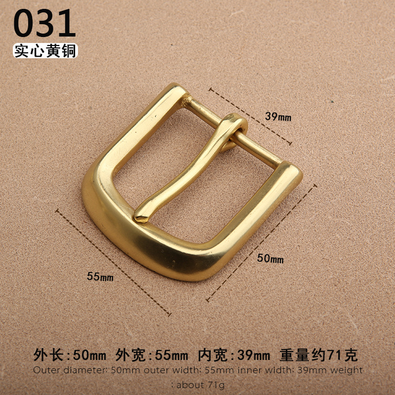Nuevo latón sólido de alta gama casual cinturón hebilla pantalones cinturón hebilla pin hebilla accesorios 4,0 cm pantalones hebilla