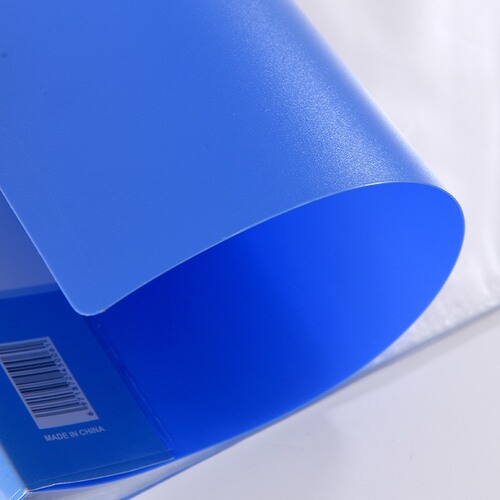Factory direct supply waterproof A4 test paper storage book office blue folder file transparent insert multi-layer information book