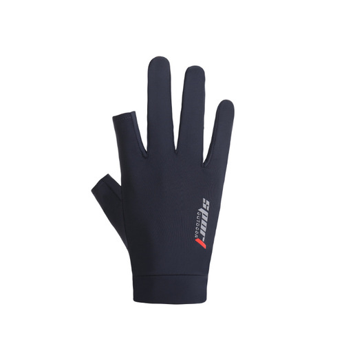 Cotton Half Finger Gloves, Driving Leaks 2 Fingers Fishing Half Finger Gloves, Cycling Sporty Half Finger Gloves for Men and Women