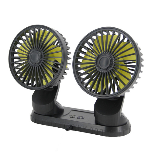 Car Flash F404 Car USB Dual Head Fan Vent Creative In-Car Automotive Accessories